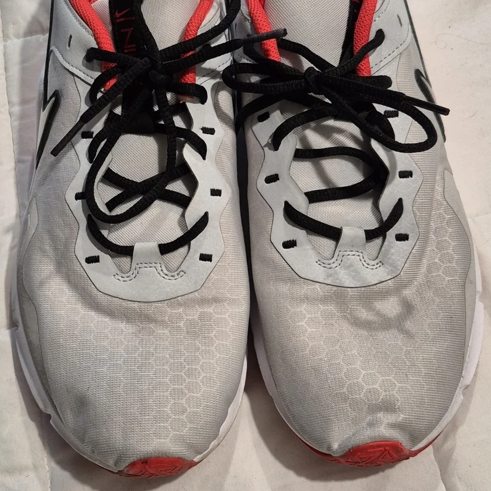 Nike Gray and Red Athletic Shoes